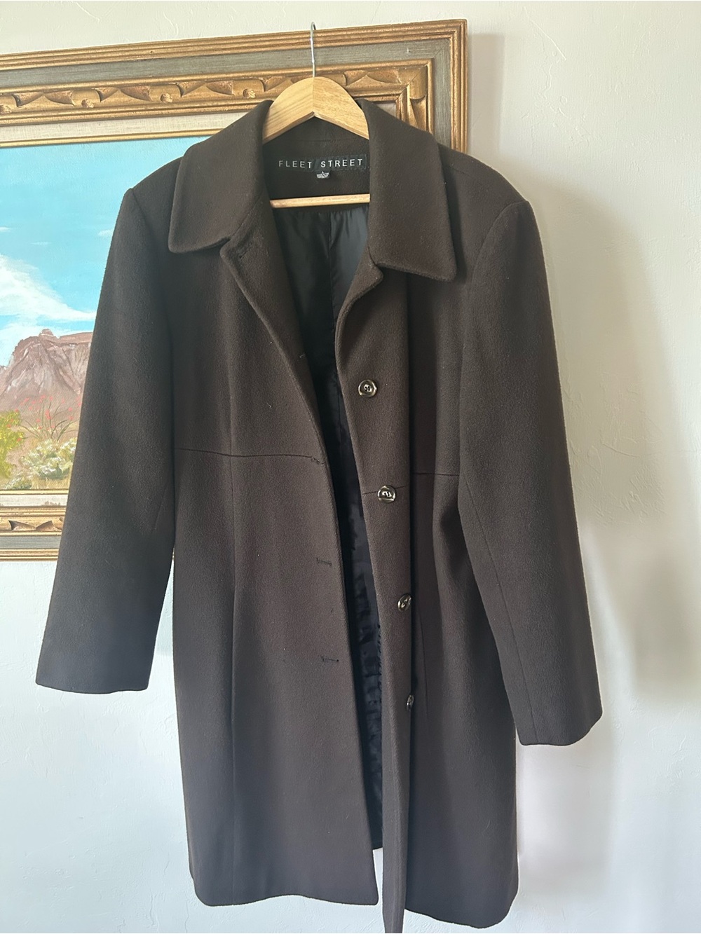 Women's Dark Brown Wool Coat